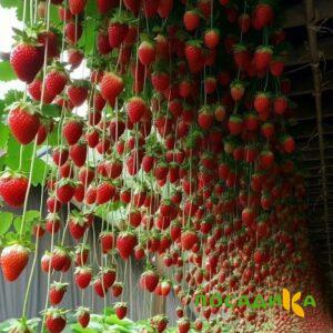 Клубника ампельная Анастасия купить по цене от 370р. в интернет-магазине «Посадика» с доставкой почтой в в Нязепетровске и по всей России – [изображение №1].