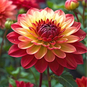 Георгин Оникс Найт купить по цене от 590р. в интернет-магазине «Посадика» с доставкой почтой в в Нязепетровске и по всей России – [изображение №1].