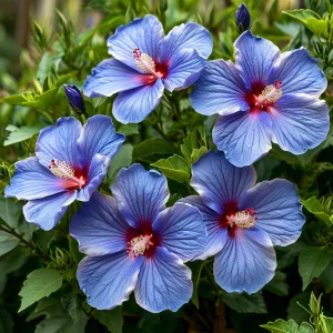 Гибискус садовый Блуминг Квин купить по цене от 259р. в интернет-магазине «Посадика» с доставкой почтой в в Нязепетровске и по всей России – [изображение №1].