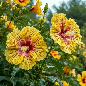 Гибискус Свит Соната купить по цене от 249р. в интернет-магазине «Посадика» с доставкой почтой в в Нязепетровске и по всей России – [изображение №1].