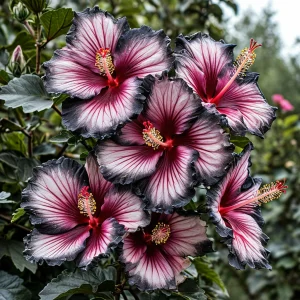 Гибискус садовый Самер Бридж купить по цене от 306р. в интернет-магазине «Посадика» с доставкой почтой в в Нязепетровске и по всей России – [изображение №1].